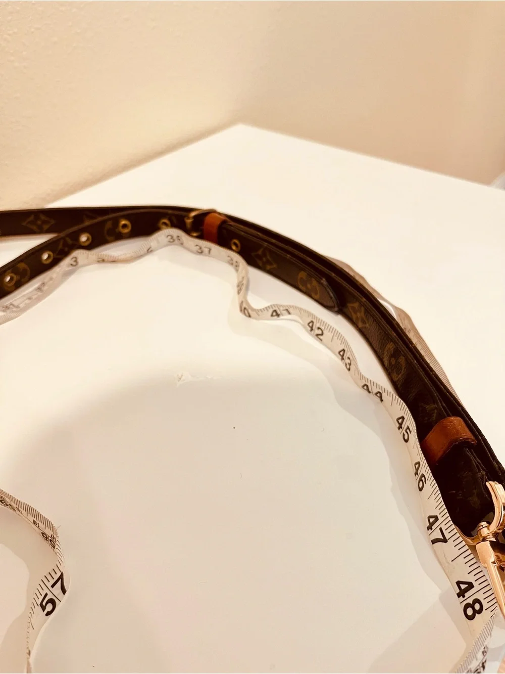 Louis Vuitton Brown Monogram Adjustable Shoulder Strap 47 inch adjustable